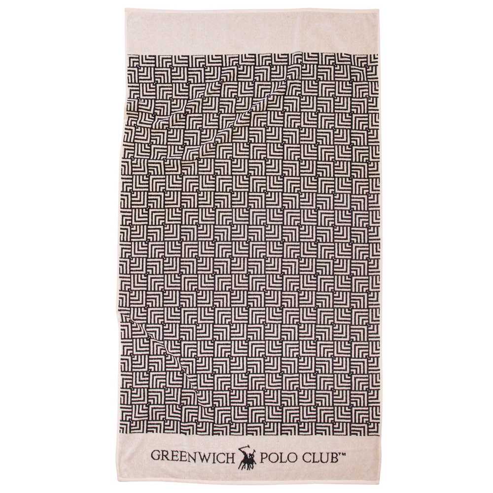 Φωτογραφία προϊόντος: GREENWICH POLO CLUB Greenwich Polo Πετσέτα Θαλάσσης 170x90cm 3730-31-32 Μαύρο-Εκρού