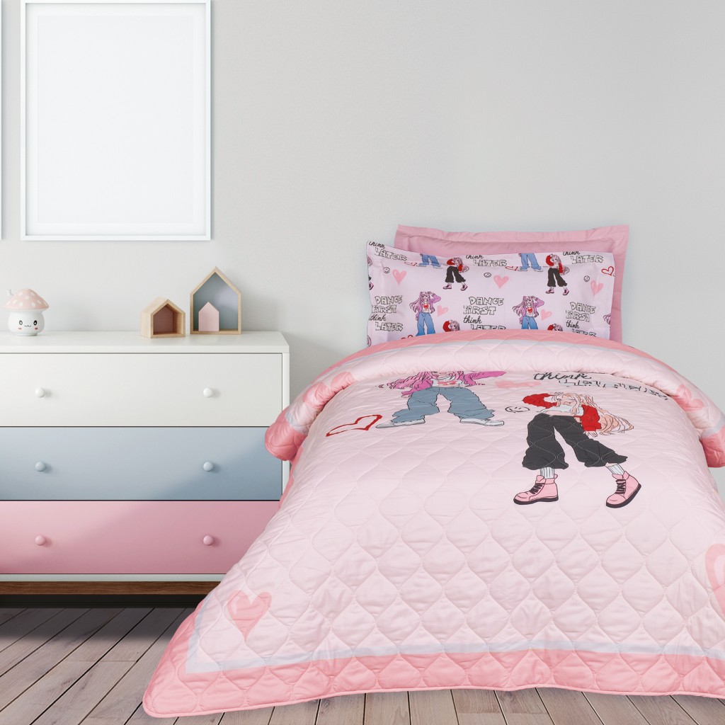 Φωτογραφία προϊόντος: Κουβερλί Μονό 160x220 - Das Kids - Kid Line - 4940 - Ροζ