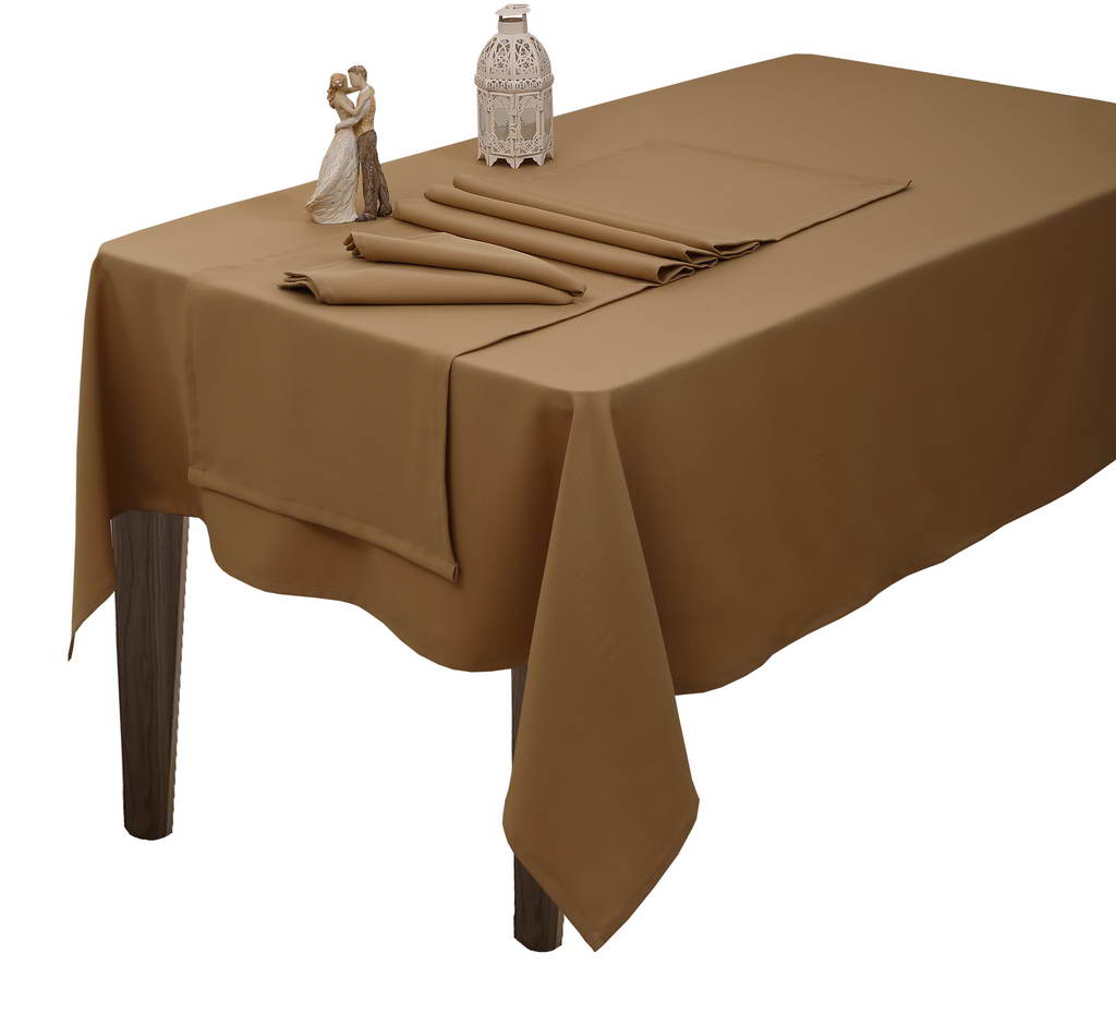 Φωτογραφία προϊόντος: Σετ Ράνερ 2 τμχ 45x155 - Viopros - Dinner Ideas - Άρμονι / Μπεζ - Μπεζ