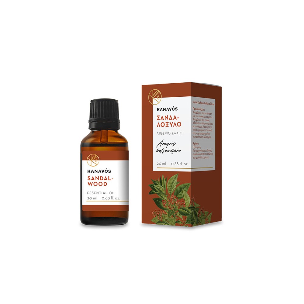 Φωτογραφία προϊόντος: Kanavos Sandalwood Essential Oil Σανδαλόξυλο 20ml