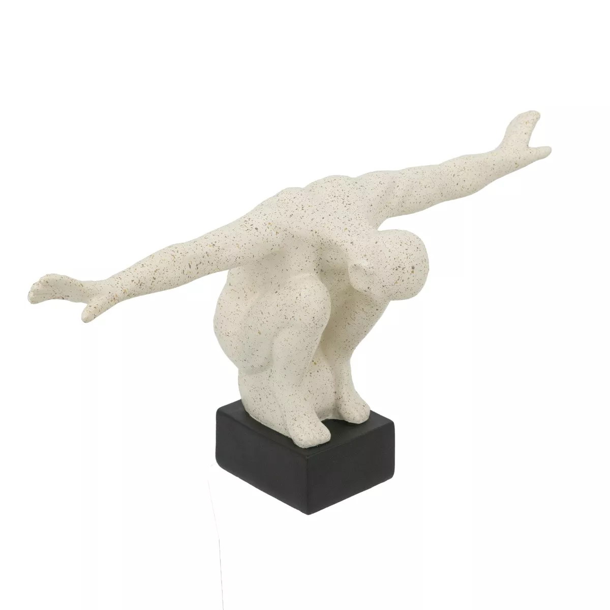 Φωτογραφία προϊόντος: Artekko Gymnast Figurine Λευκό Επιτραπέζιο Διακοσμητικό Ρητίνης με Ανδρική Φιγούρα (39x16x19)cm