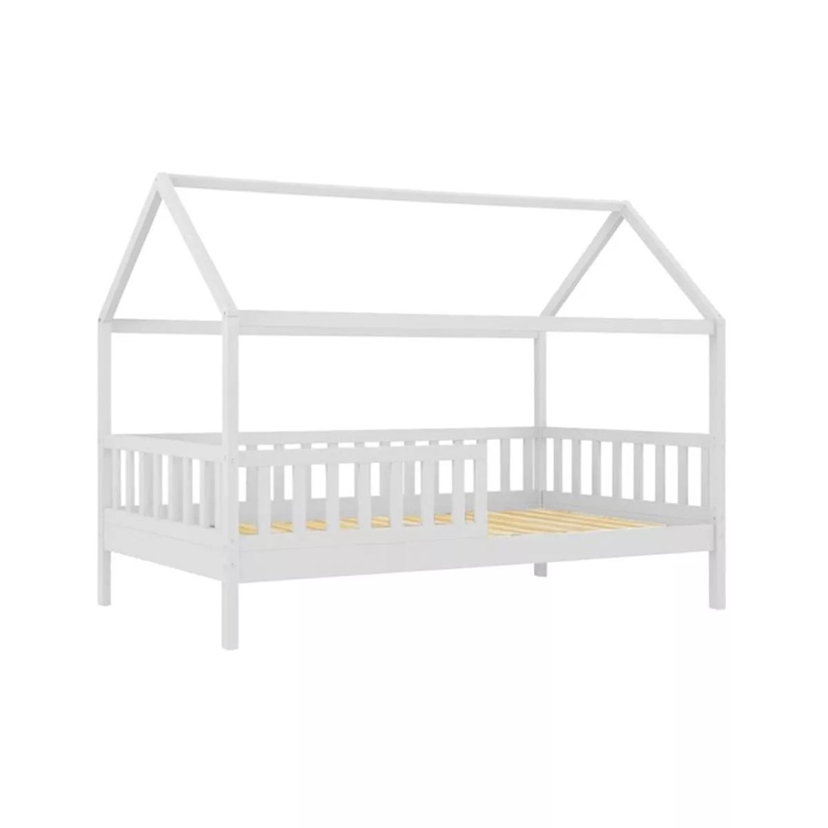 Φωτογραφία προϊόντος: Woodwell DREAM τ.Montessori Παιδικό Κρεβάτι, για Στρώμα 90x190cm, Ξύλο Πεύκου Απόχρωση Άσπρο 97x197x129cm