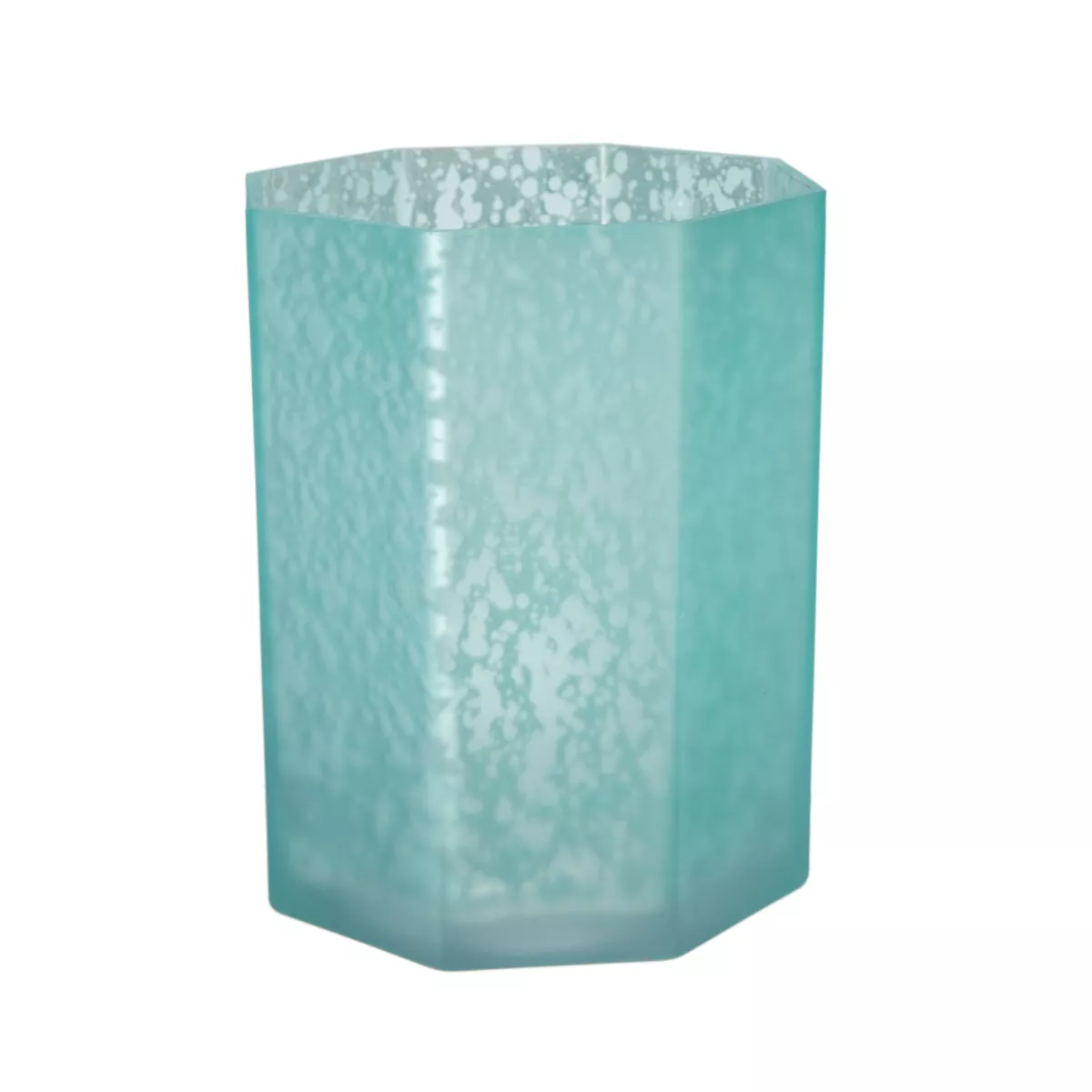 Φωτογραφία προϊόντος: Artekko Frosted Γαλάζιο Γυάλινο Κηροπήγιο (13x13x15)cm 13x13x15