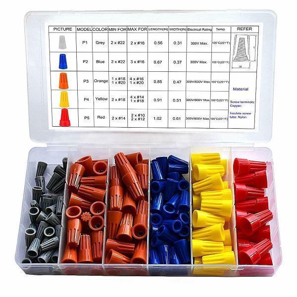Φωτογραφία προϊόντος: Twist Terminal Wire Connectors Assortment Crimp Kit 158pcs OEM