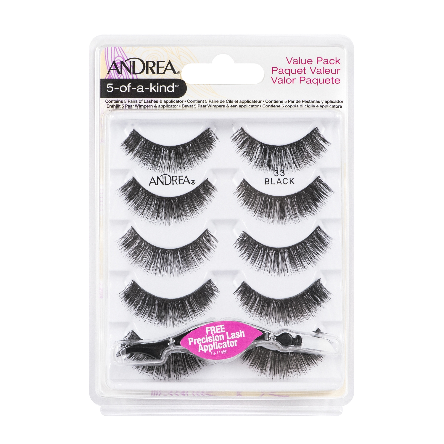 Φωτογραφία προϊόντος: Andrea Five Pack Lashes 5 Ζευγαριών | Απόχρωση 33