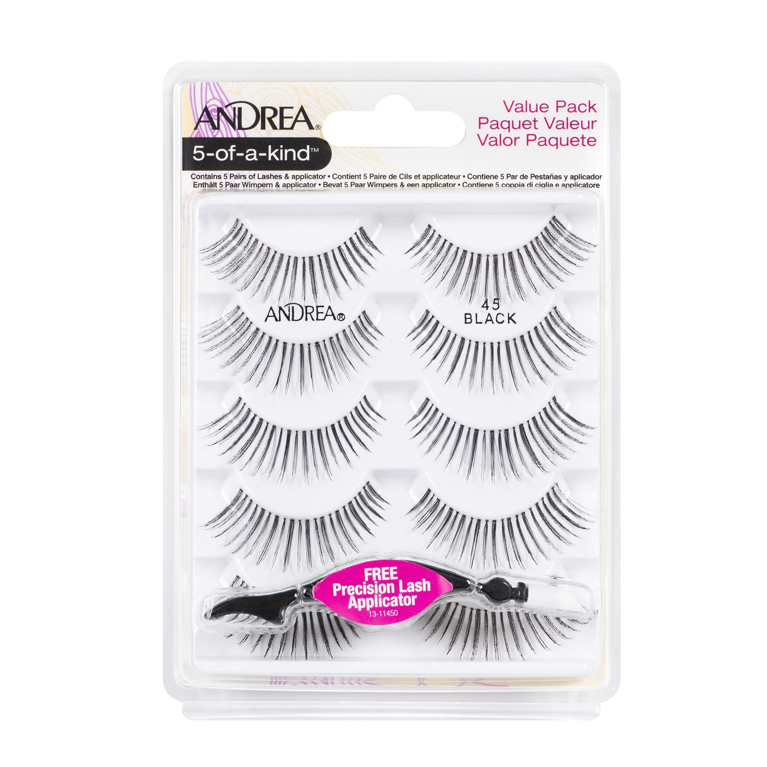 Φωτογραφία προϊόντος: Andrea Five Pack Lashes 5 Ζευγαριών | Απόχρωση 45
