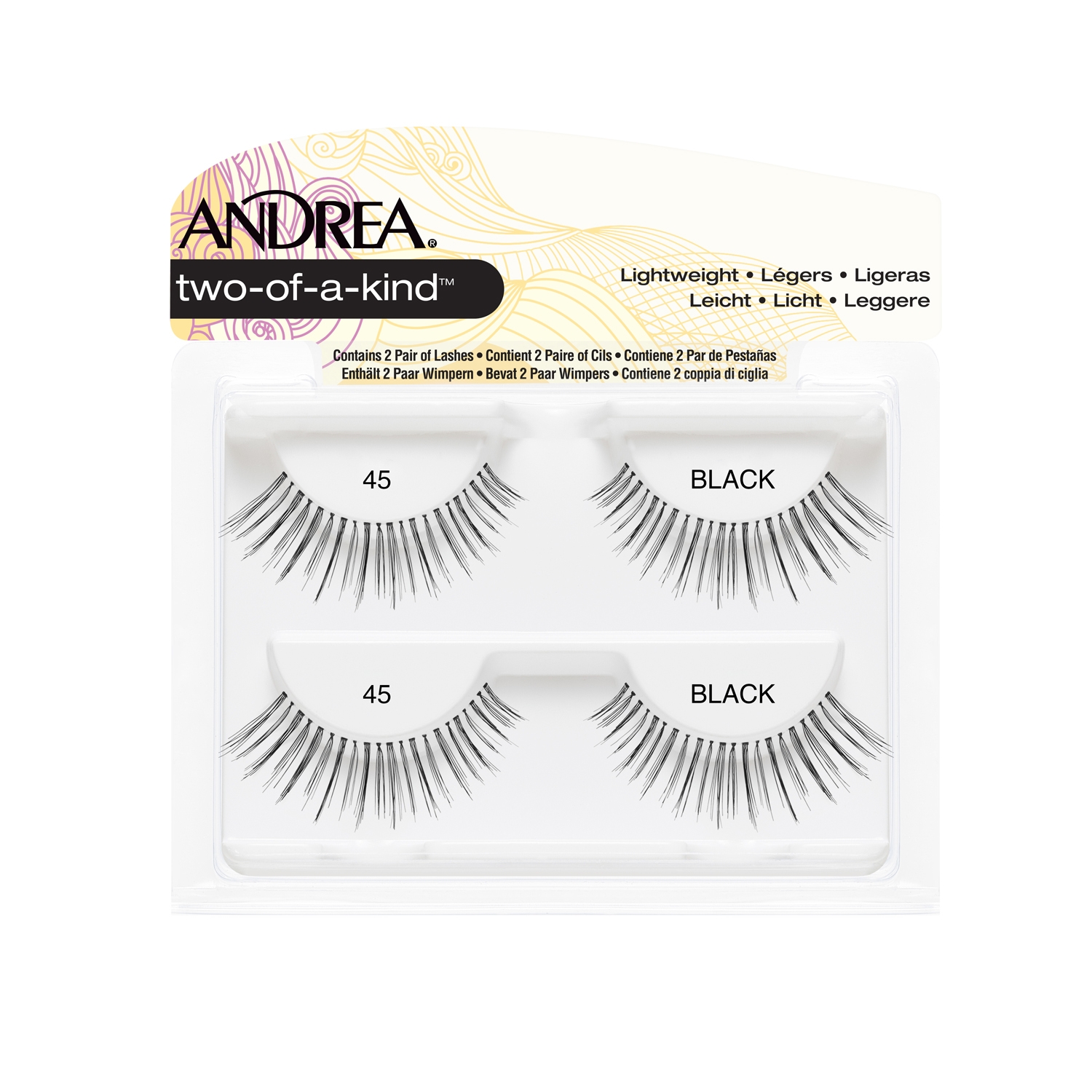 Φωτογραφία προϊόντος: Andrea Two-of-a-kind Twin Pack Lashes Απόχρωση 45