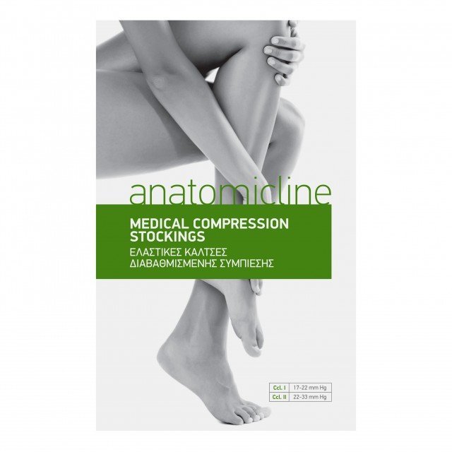 Φωτογραφία προϊόντος: ANATOMIC LINE Κάλτσα Ριζομηρίου, ανοιχτά δάχτυλα class ΙI 22-33 mm Hg
