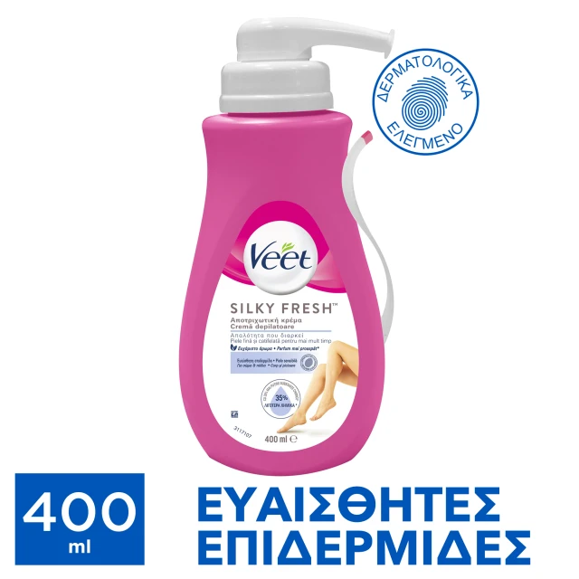 Φωτογραφία προϊόντος: Veet Αποτριχωτική Κρέμα Για Ευαίσθητη Επιδερμίδα 400ml