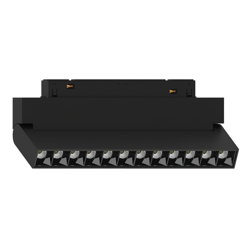 Φωτογραφία προϊόντος: InLight Φωτιστικό LED 12W 4000K για μαγνητική ράγα σε μαύρη απόχρωση D:22cmX10,5cm (T01602-BL)