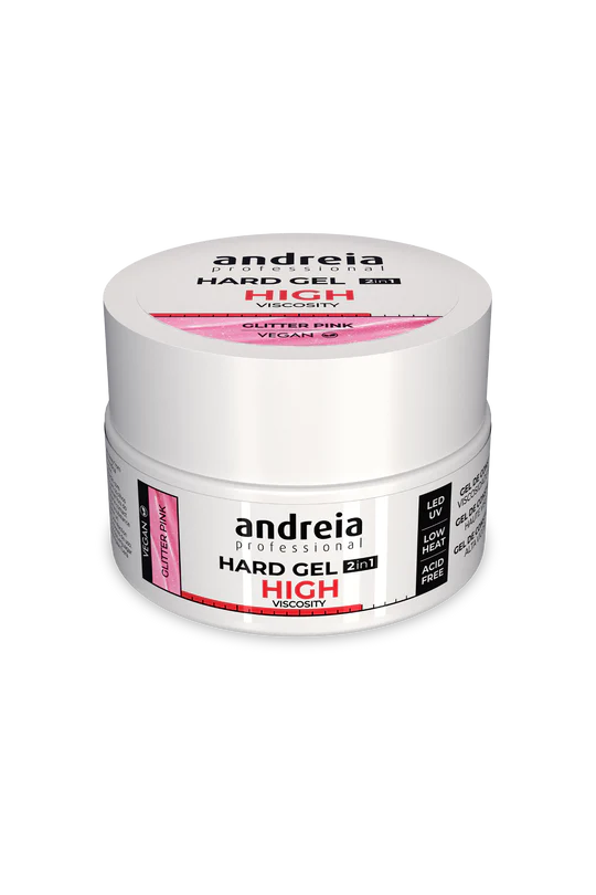 Φωτογραφία προϊόντος: Andreia Gel Χτισίματος 2in1 22gr Glitter Pink
