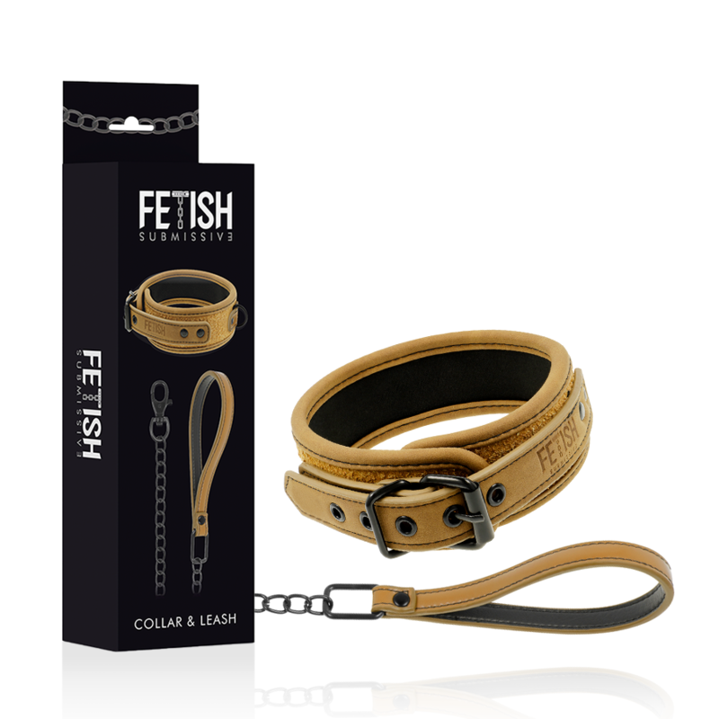 Φωτογραφία προϊόντος: FETISH SUBMISSIVE ORIGIN COLLAR WITH LEASH