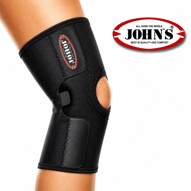 Φωτογραφία προϊόντος: John's Wrap Around Black Line Επιγονατίδα με Τρύπα. One Size 1 τεμάχιο