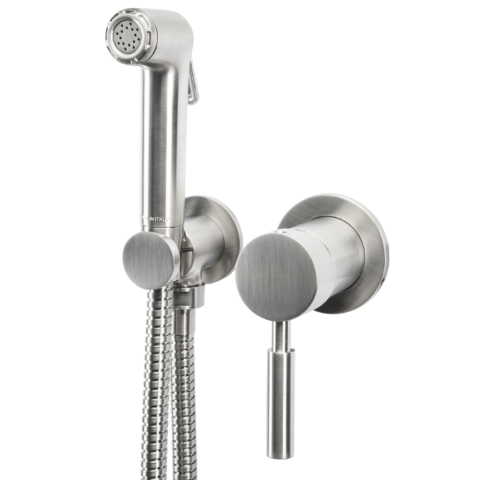 Φωτογραφία προϊόντος: LA TORRE Ντουζάκι μπιντέ Flush-Mix Tech Inox 12211-110