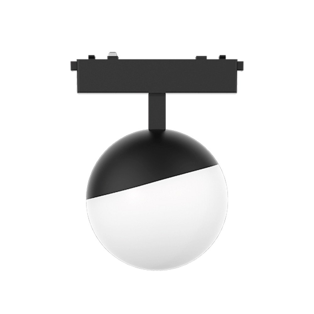 Φωτογραφία προϊόντος: InLight Φωτιστικό LED 6W 3CCT για Ultra-Thin μαγνητική ράγα σε μαύρη απόχρωση (Tuya & Zigbee) T05305-BL D:10x10cm