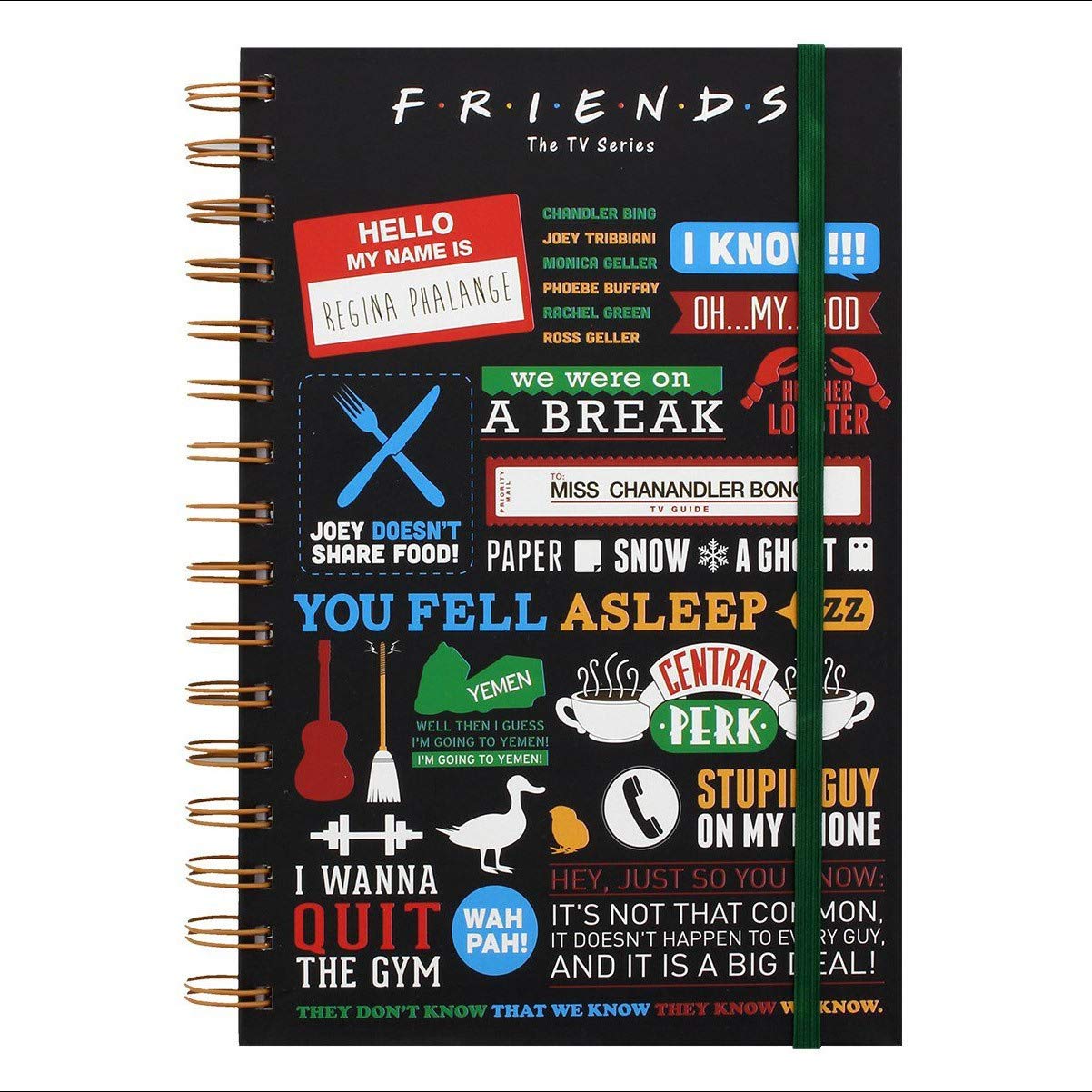 Φωτογραφία προϊόντος: Coolmerch Friends Infographic A5 Wiro Notebook
