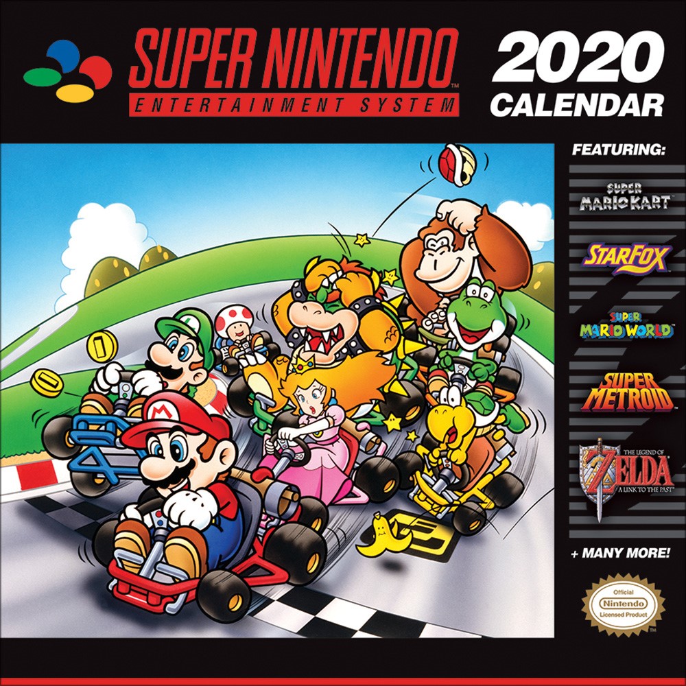 Φωτογραφία προϊόντος: Super Nintendo 2020 Ημερολόγιο Τοίχου