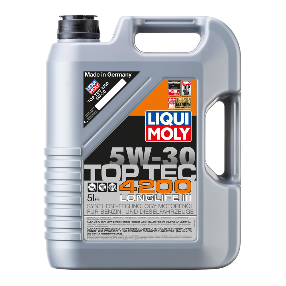 Φωτογραφία προϊόντος: Liqui Moly Top Tec 4200 5W-30 5lt Λιπαντικό Κινητήρα
