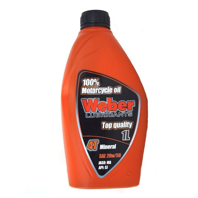 Φωτογραφία προϊόντος: Λιπαντικό ΜΟΤΟ Weber Mineral 4T 20W-50 1lt