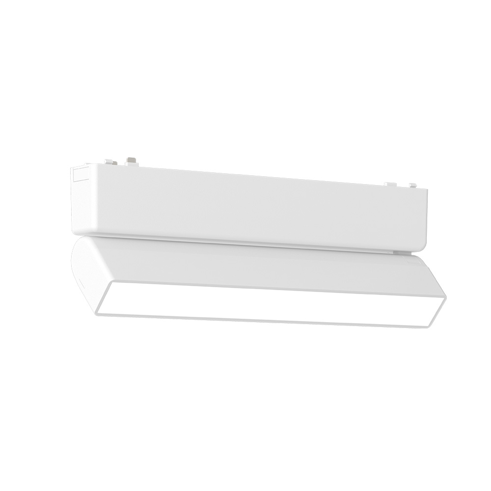 Φωτογραφία προϊόντος: InLight Φωτιστικό LED 10W 3000K για Ultra-Thin μαγνητική ράγα, λευκή απόχρωση, D:23cm X 8cm (T03401-WH)