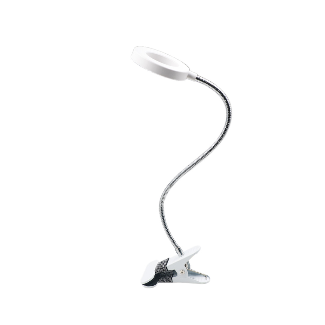 Φωτογραφία προϊόντος: InLight Φωτιστικό LED 7W 3CCT (by switch) με κλίπ σε λευκό χρώμα D:38cm (3044-WH)