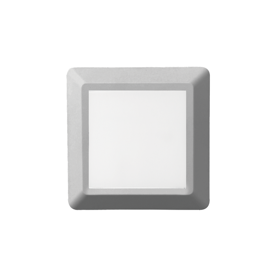 Φωτογραφία προϊόντος: ACALIGHT LED Wall Square Luminaire Γκρι SLIM51N, 230V AC, IP65, 4W, 3000K, 270lm, RA80