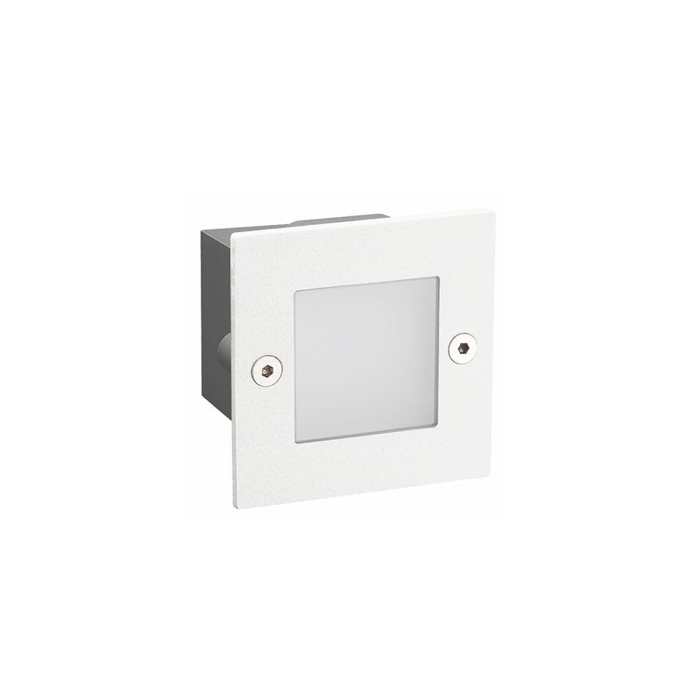 Φωτογραφία προϊόντος: ACALIGHT LED STEP LUMINAIRE 70x70mm, 2W, 6000K, 100lm, IP54, 230V, PAS260WS