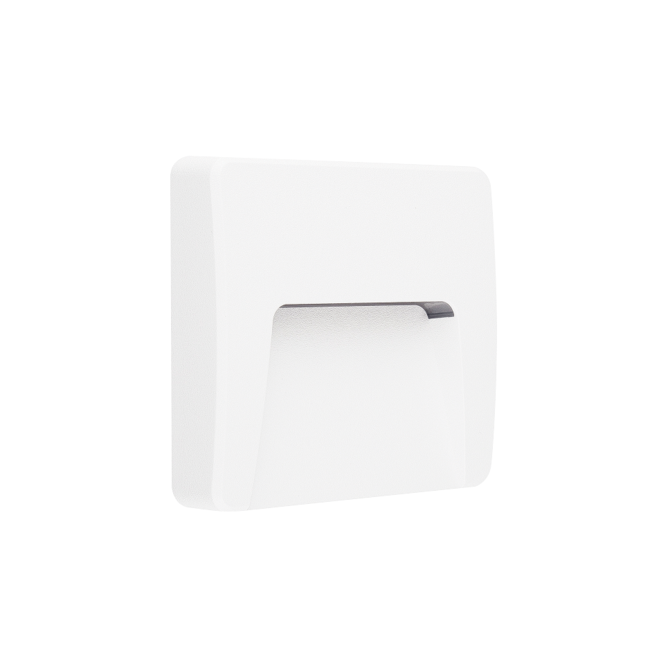Φωτογραφία προϊόντος: LED WALL SQUARE LUMINAIRE WHITE 230V AC IP65 3W 3000K 200LM RA80 / SLIM42W
