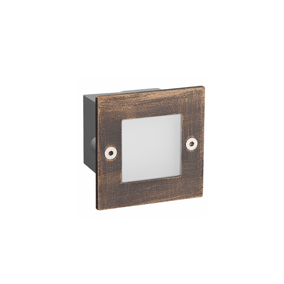 Φωτογραφία προϊόντος: ACALIGHT LED Step Luminaire 70×70 R, 2W, 3000K, 90Lm, 230V, IP54, RA80 (PAS230RS)