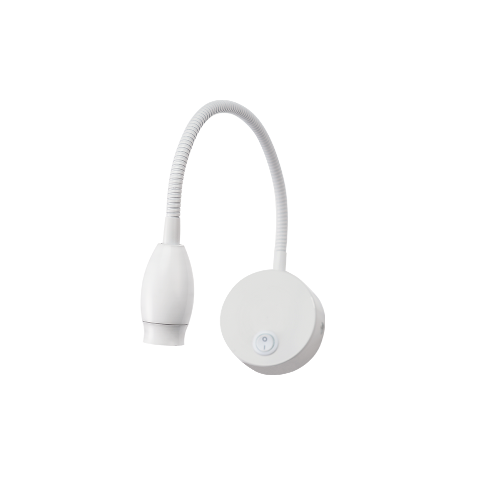 Φωτογραφία προϊόντος: ACALIGHT SF126BLED340W Επίτοιχο σποτ σπιράλ LED 3W ματ λευκό 50° 210lm 4.000K 230V