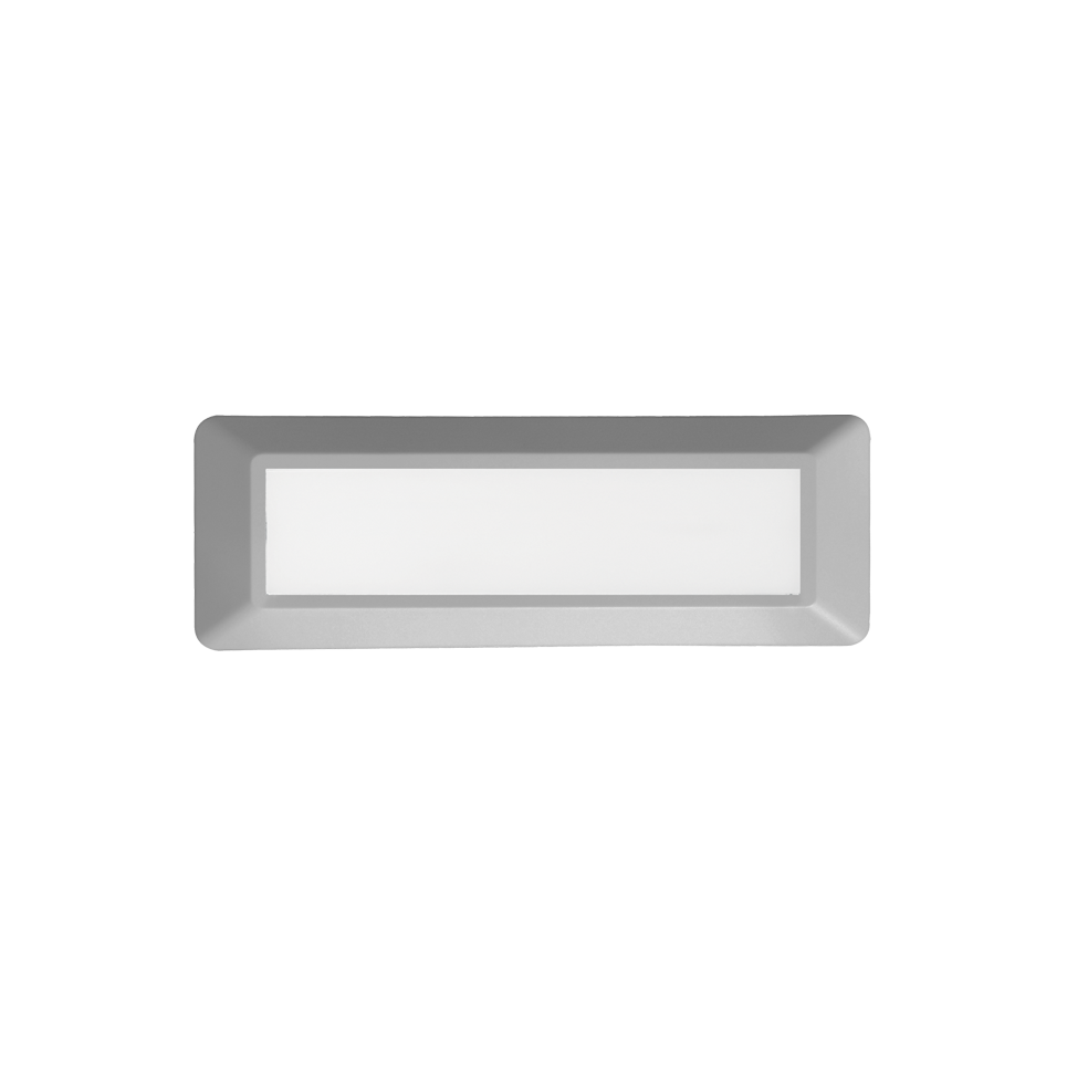 Φωτογραφία προϊόντος: LED Wall Rectangle Lumin a ire GREY 230V AC IP65 4W 3000K 290lm RA80 / SLIM31N