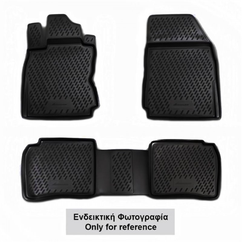 Φωτογραφία προϊόντος: NISSAN MICRA K13 5D 2010-2013 ΜΑΡΚΕ ΠΑΤΑΚΙΑ ΣΕ ΣΚΑΦΗ TPE ΛΑΣΤΙΧΟ ΜΑΥΡΟ NOVLINE - 4 ΤΕΜ.