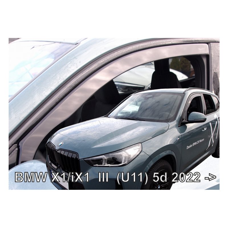 Φωτογραφία προϊόντος: BMW X1 (U11) / iX1 5D 2022-2023 Ζεύγος ανεμοθραυστών από εύκαμπτο φιμέ πλαστικό HEKO (2 τεμ.)