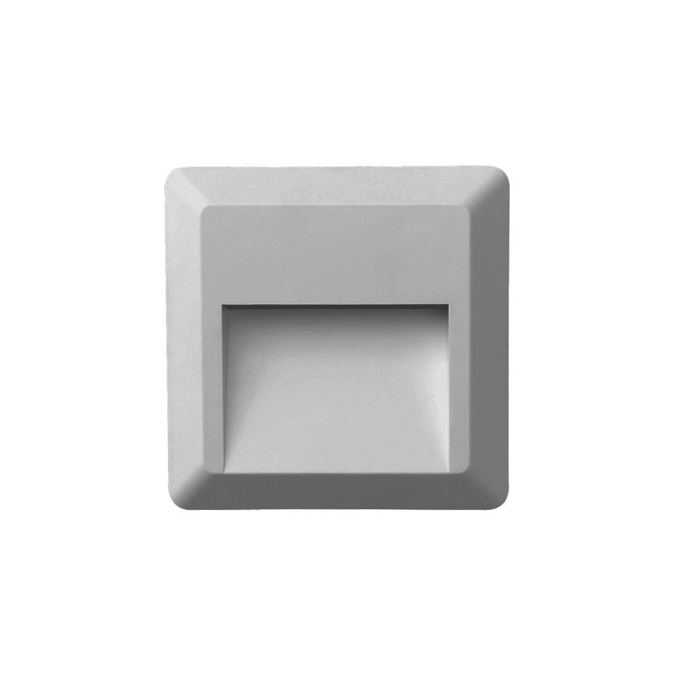 Φωτογραφία προϊόντος: ACALIGHT SLIM52N LED WALL SQUARE LUMINAIRE GREY 230V AC IP65 2W 3000K 100LM RA80 / SLIM52N