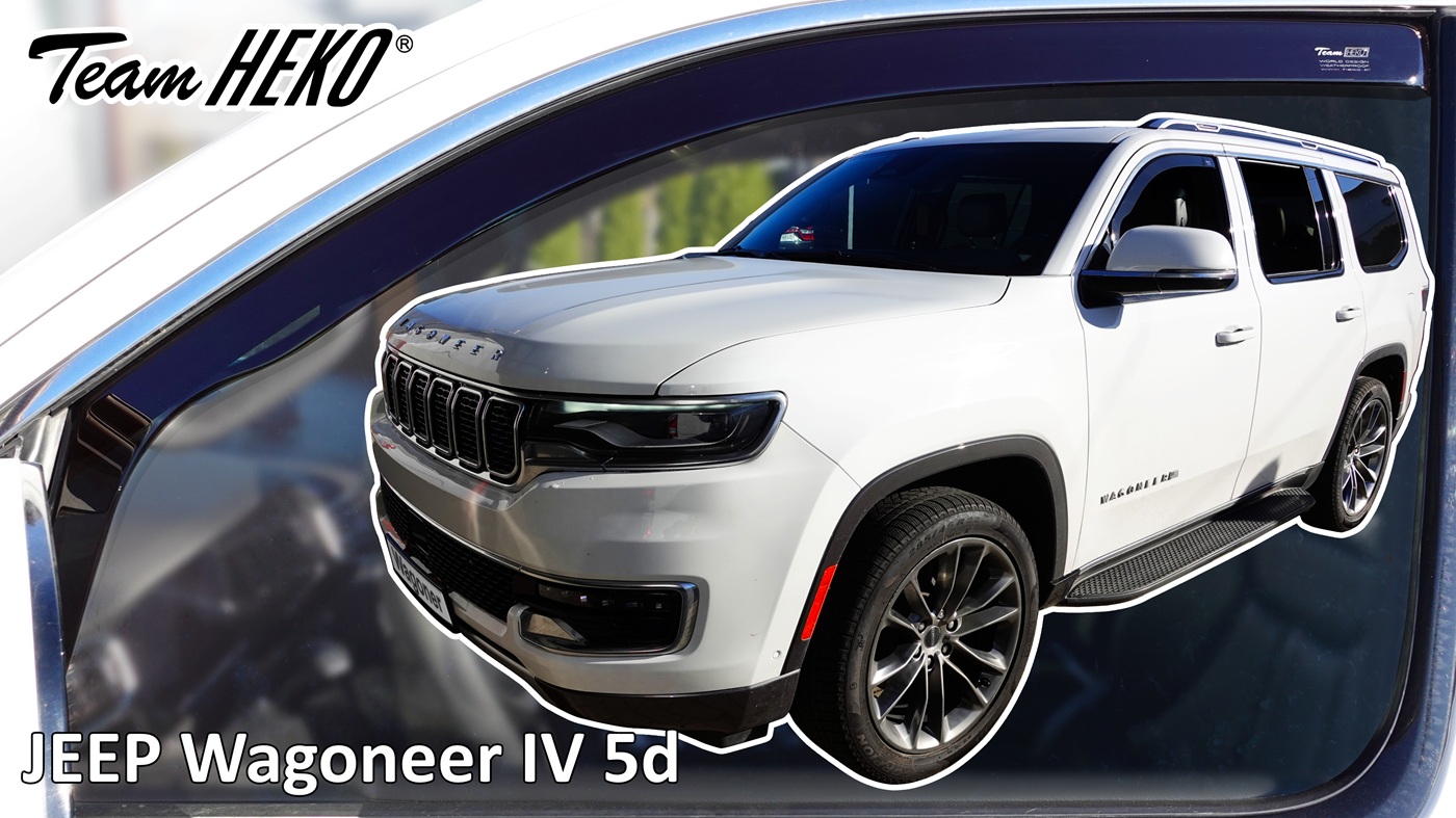 Φωτογραφία προϊόντος: Heko - Ανεμοθραύστες για Jeep Wagoneer IV 5 Doors 2021-2025 Ζευγάρι Απο Εύκαμπτο Φιμέ Πλαστικό - 2 τεμ. (ΑΝΕΜ.19139) - Heko - ΑΝΕΜ.19139