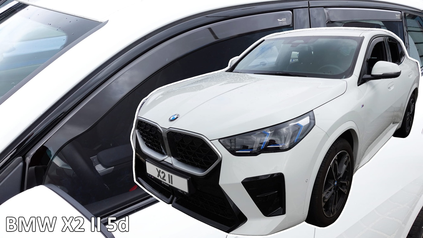 Φωτογραφία προϊόντος: Heko - Ανεμοθραύστες για BMW X2 II U10 5 Doors 2023+ Σετ Αυτοκινήτου Απο Εύκαμπτο Φιμέ Πλαστικό - 4 τεμ. (ΑΝΕΜ.SET11011) - Heko - ΑΝΕΜ.SET11011