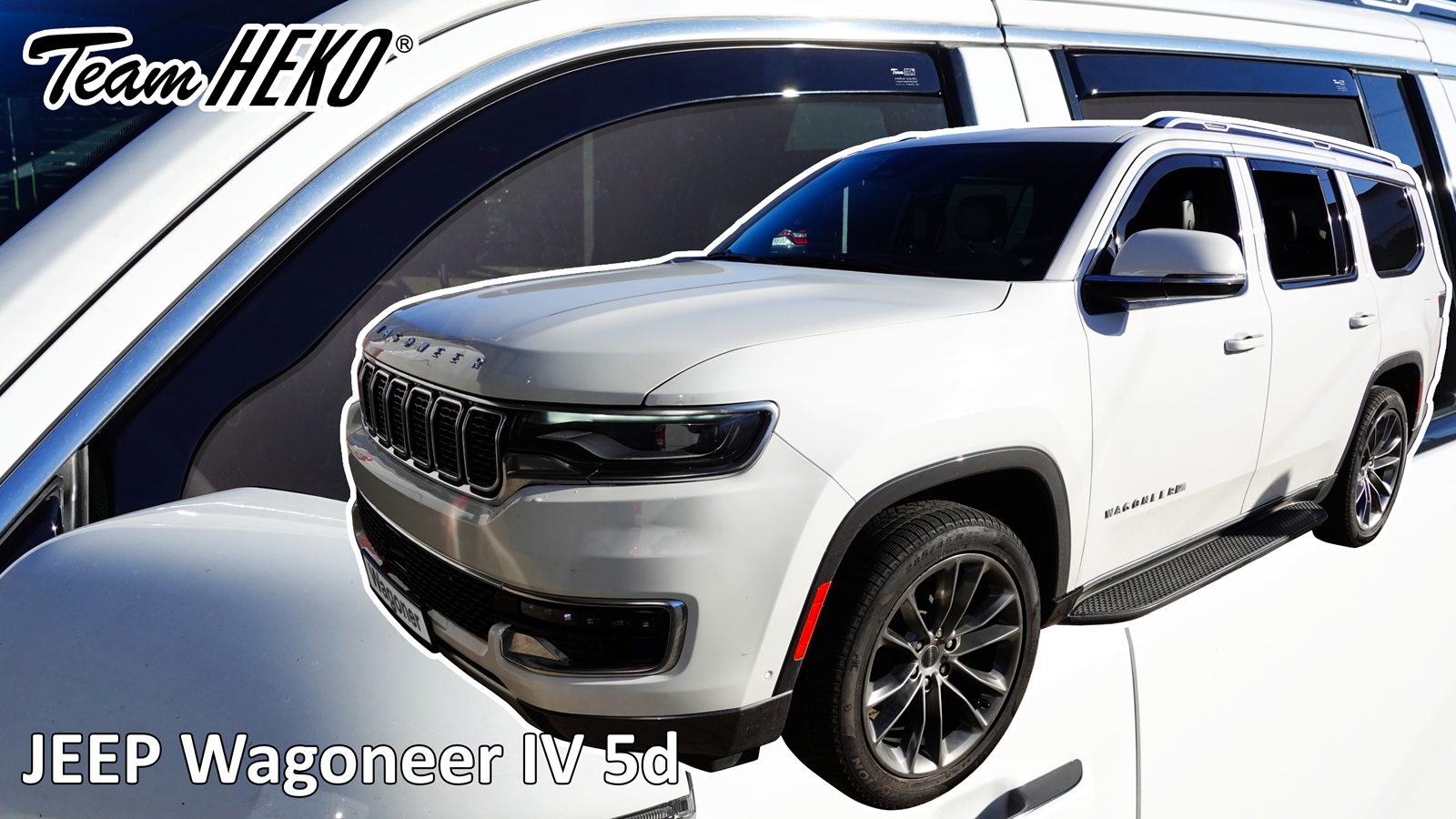 Φωτογραφία προϊόντος: Heko - Ανεμοθραύστες για Jeep Wagoneer IV 5 Doors 2021-2025 Σετ Αυτοκινήτου Απο Εύκαμπτο Φιμέ Πλαστικό - 4 τεμ. (ΑΝΕΜ.SET19140) - Heko - ΑΝΕΜ.SET19140