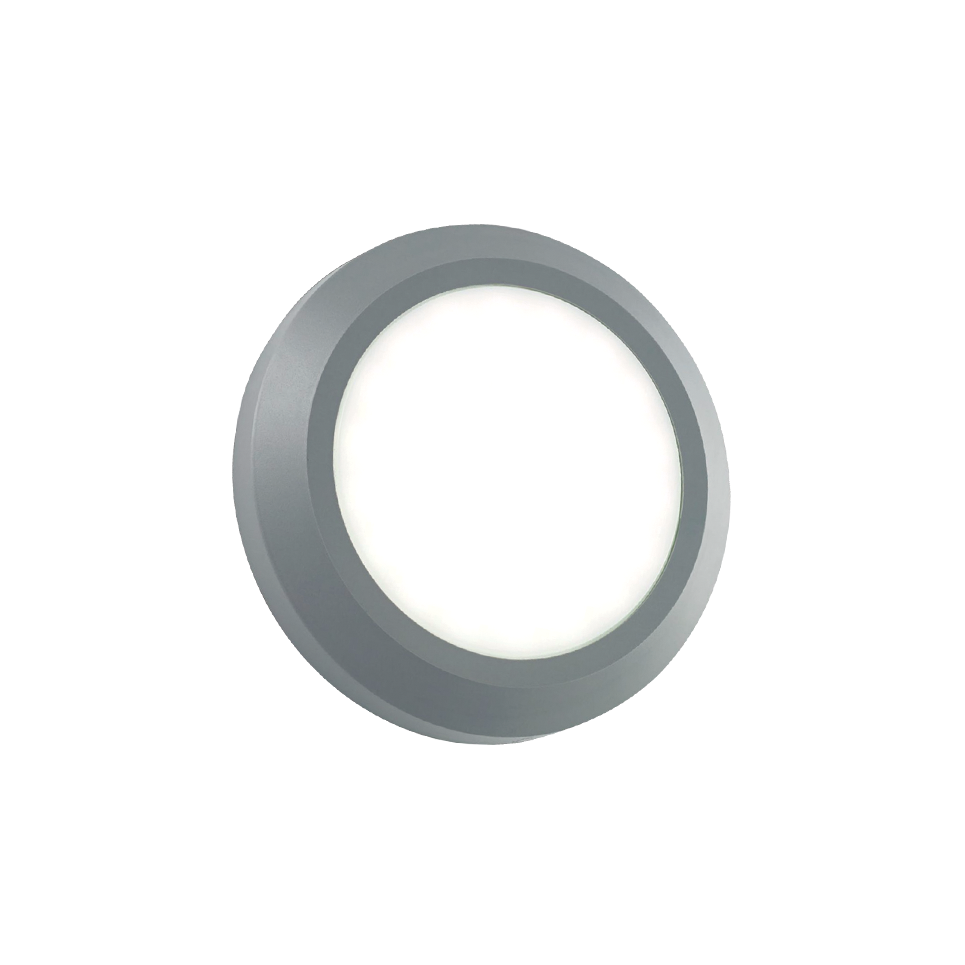 Φωτογραφία προϊόντος: ACALIGHT SLIM01N LED Φωτιστικό Τοίχου Στρογγυλό Γκρι 230V AC IP65 4W 3000K 310lm RA80 (SLIM01N)