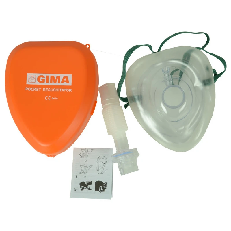 Φωτογραφία προϊόντος: GIMA Μάσκα CPR Τεχνητής Αναπνοής σε Θήκη Μεταφοράς