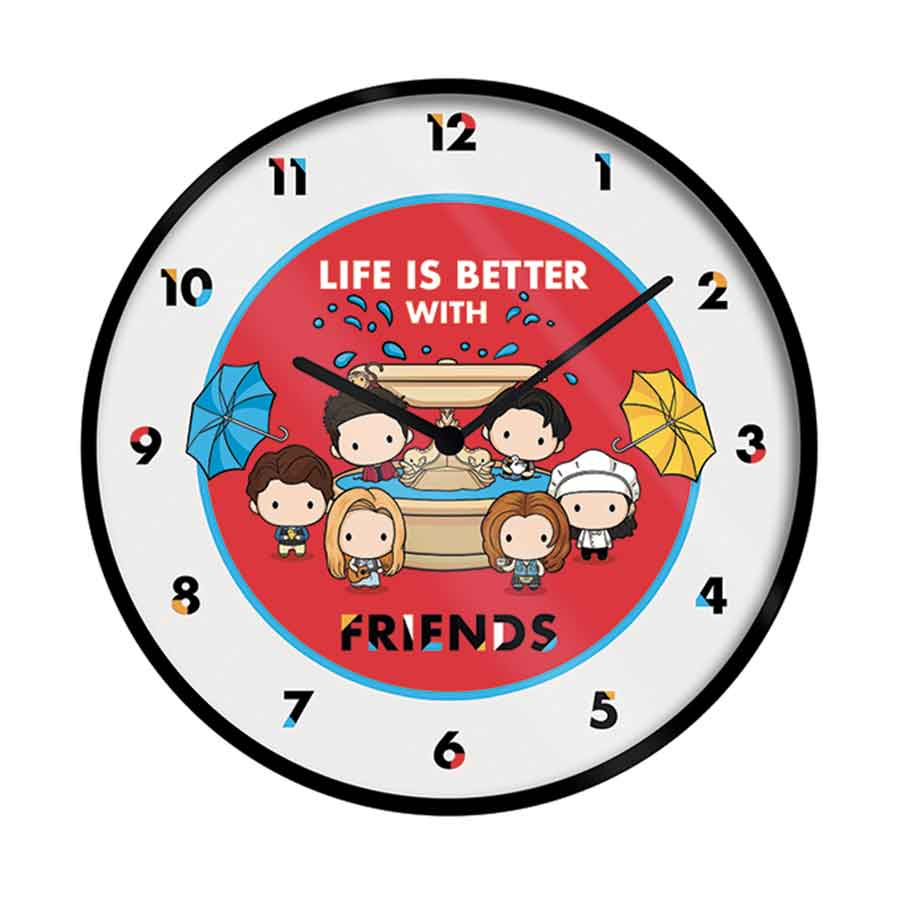 Φωτογραφία προϊόντος: Coolmerch Friends: Life is better with Friends - Chibi Wall Clock