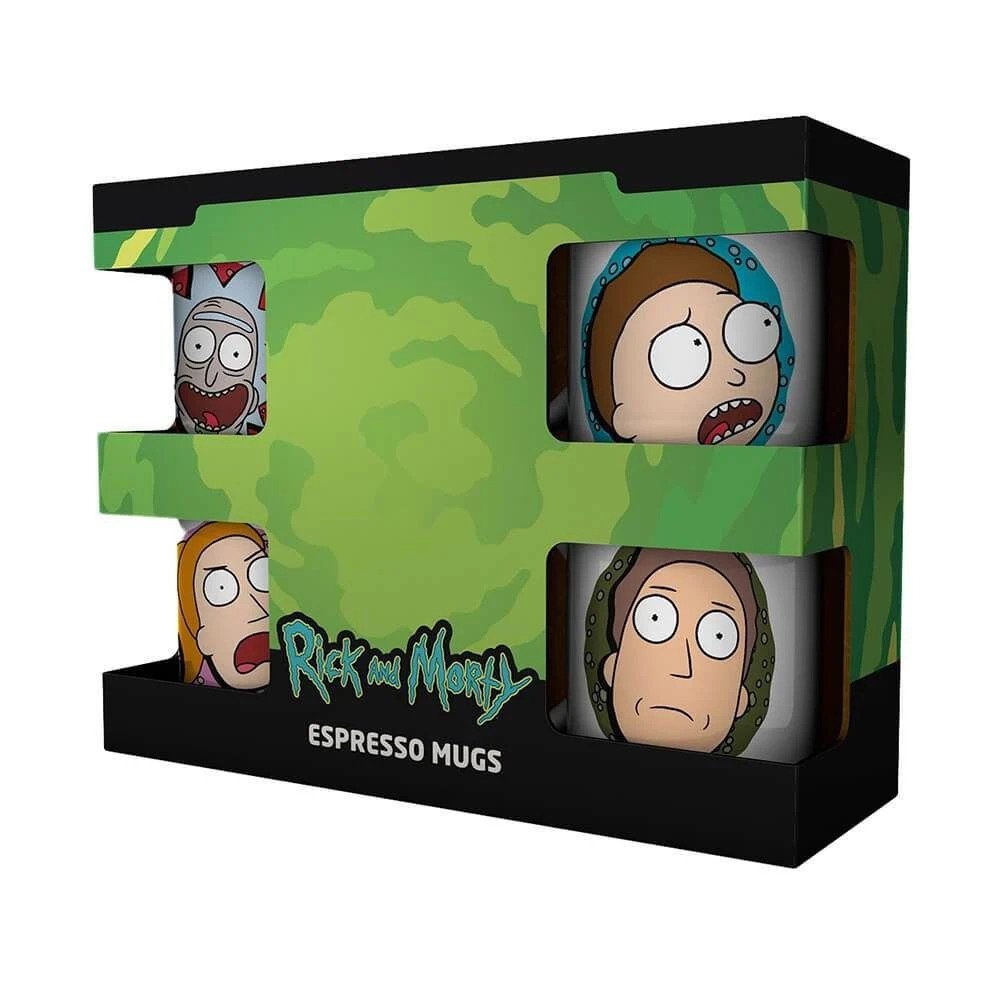 Φωτογραφία προϊόντος: Coolmerch Rick and Morty - "Character Faces" Espresso Mugs
