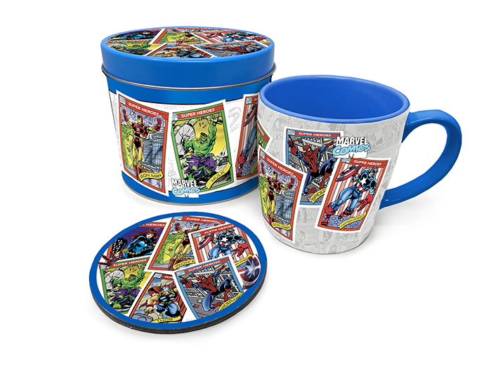 Φωτογραφία προϊόντος: Coolmerch Marvel - Retro Collectors Cards Mug & Coaster In A Tin