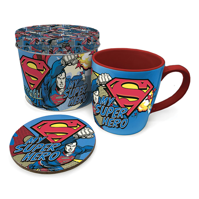 Φωτογραφία προϊόντος: Coolmerch Superman - My Super Hero Mug & Coaster In A Tin