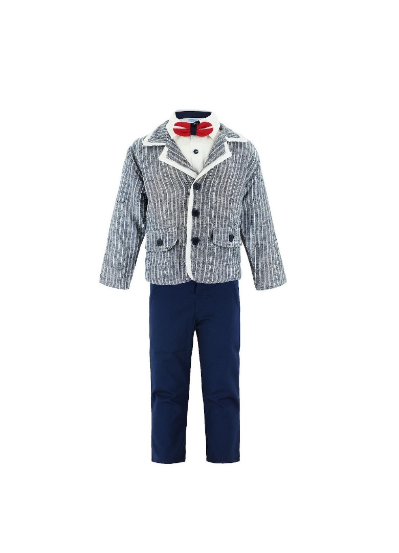 Φωτογραφία προϊόντος: All Stars Kids Fashion Παιδικό Σετ Σακάκι/Πουκάμισο/Παντελόνι/Ζώνη/Παπιγιόν 12471