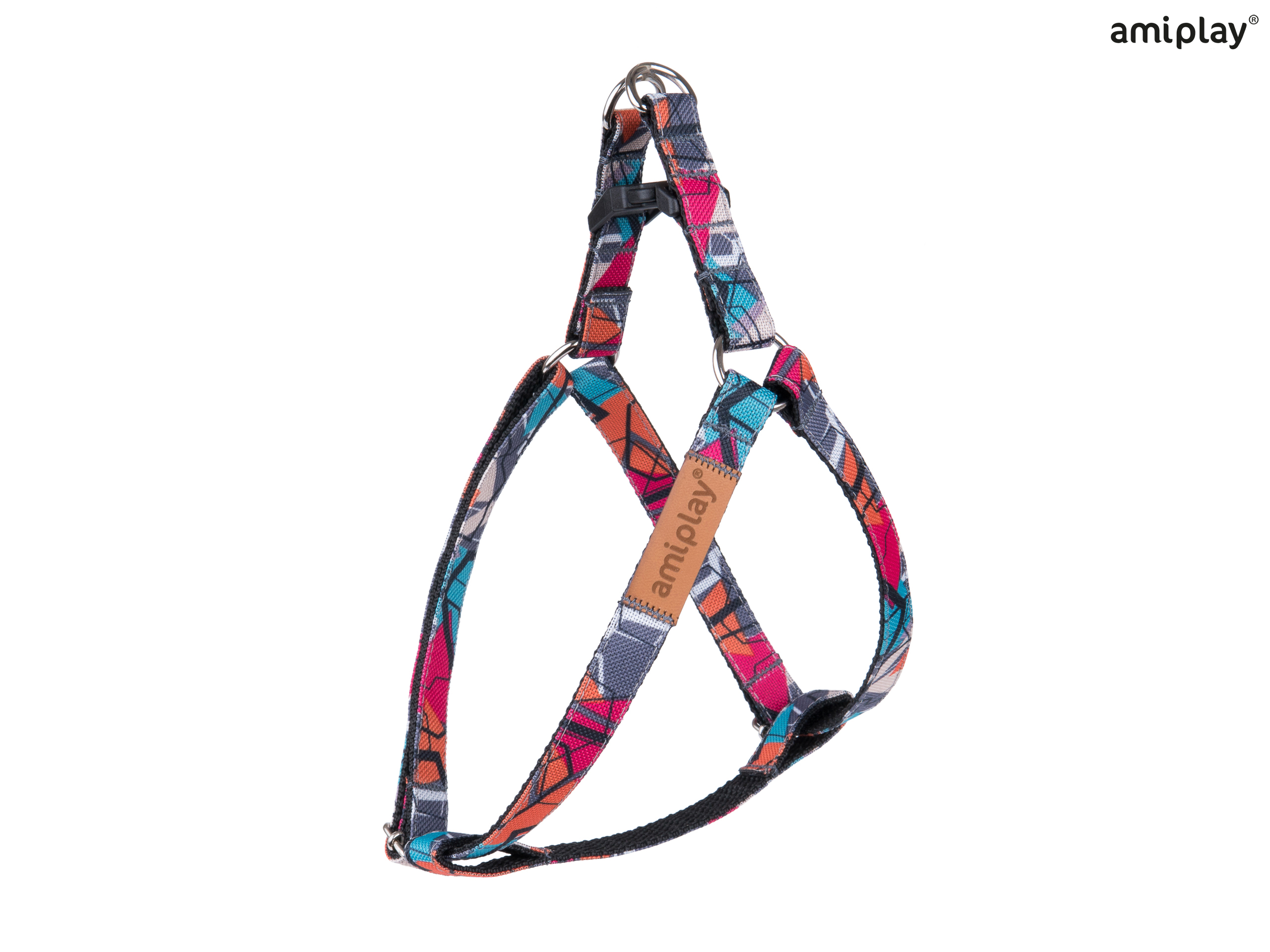 Φωτογραφία προϊόντος: Amiplay Σαμαράκι Σκύλου Adjustable Harness - Abstraction - XLarge 2.5x50-95cm