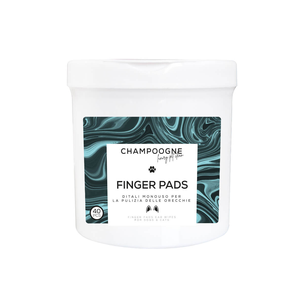 Φωτογραφία προϊόντος: CHAMPOOGNE Finger Pads Για Καθαρισμό Αυτιών 40τμχ