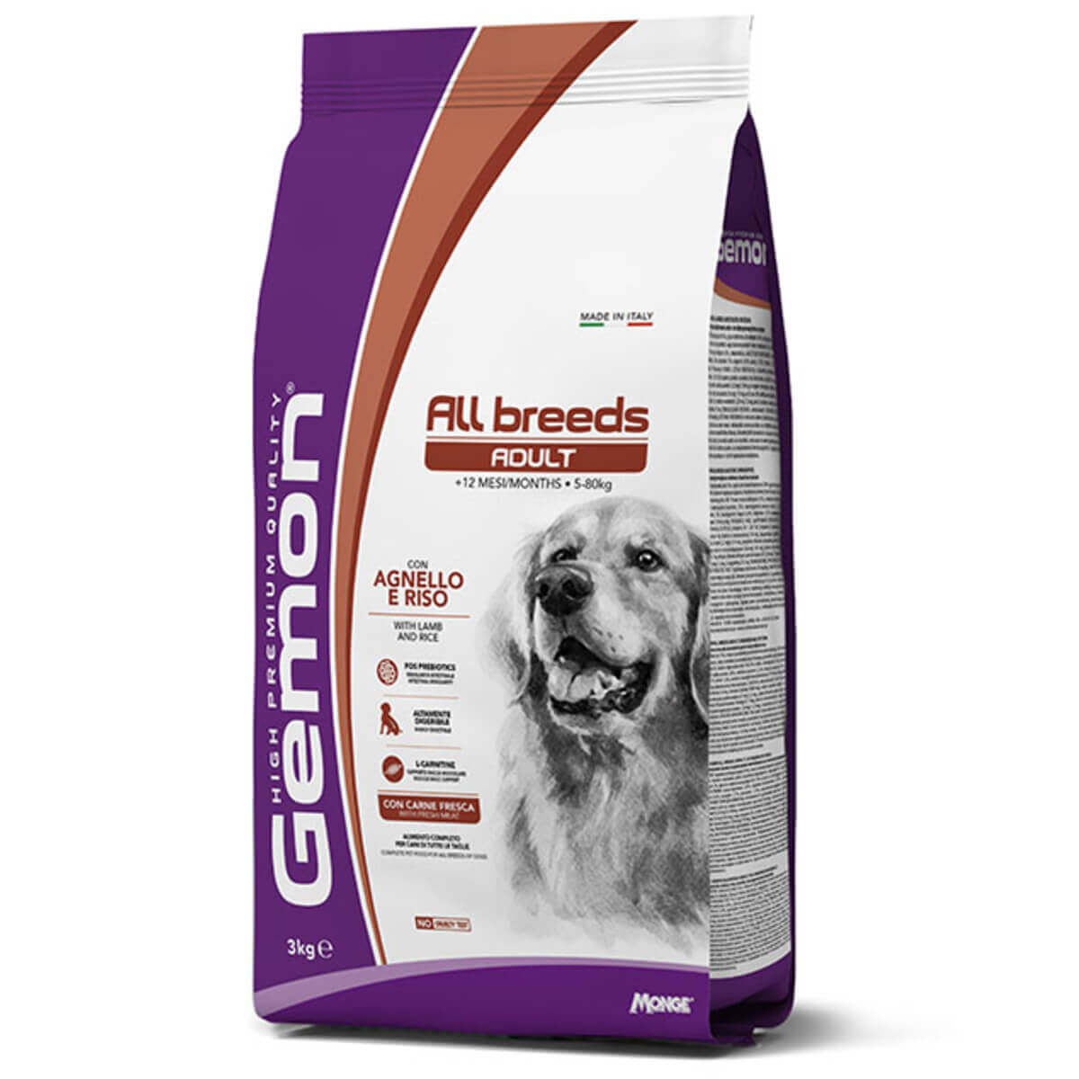 Φωτογραφία προϊόντος: Gemon All Breeds Adult Lamb & Rice 3kg