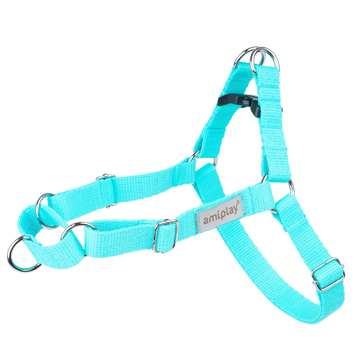Φωτογραφία προϊόντος: Amiplay Σαμαράκι Σκύλου Adjustable Harness Easy Go-Samba - Τιρκουάζ, Large 2,5x55-75cm, Σαμαράκια