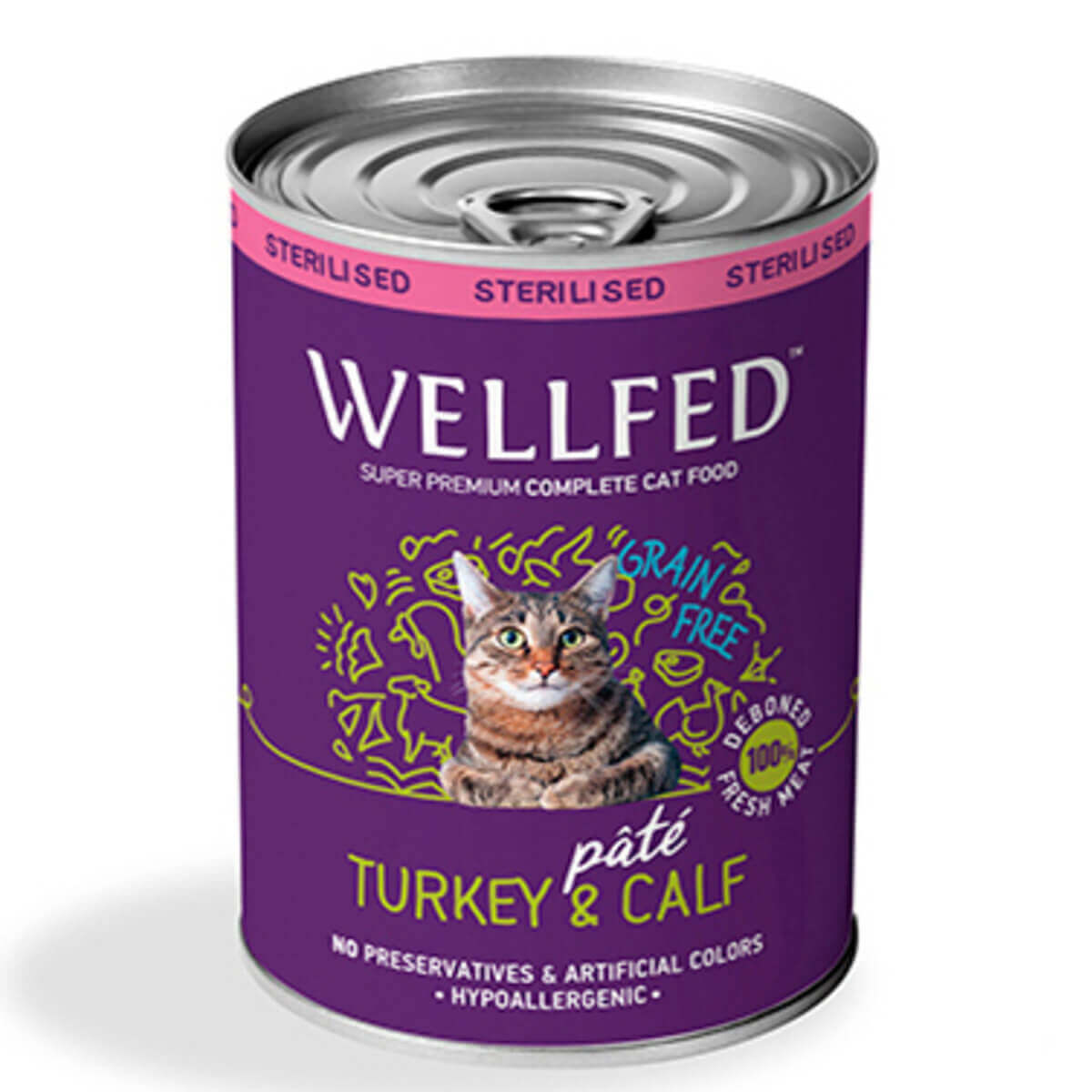 Φωτογραφία προϊόντος: Wellfed Sterilised Γαλοπούλα & Μοσχάρι 400gr