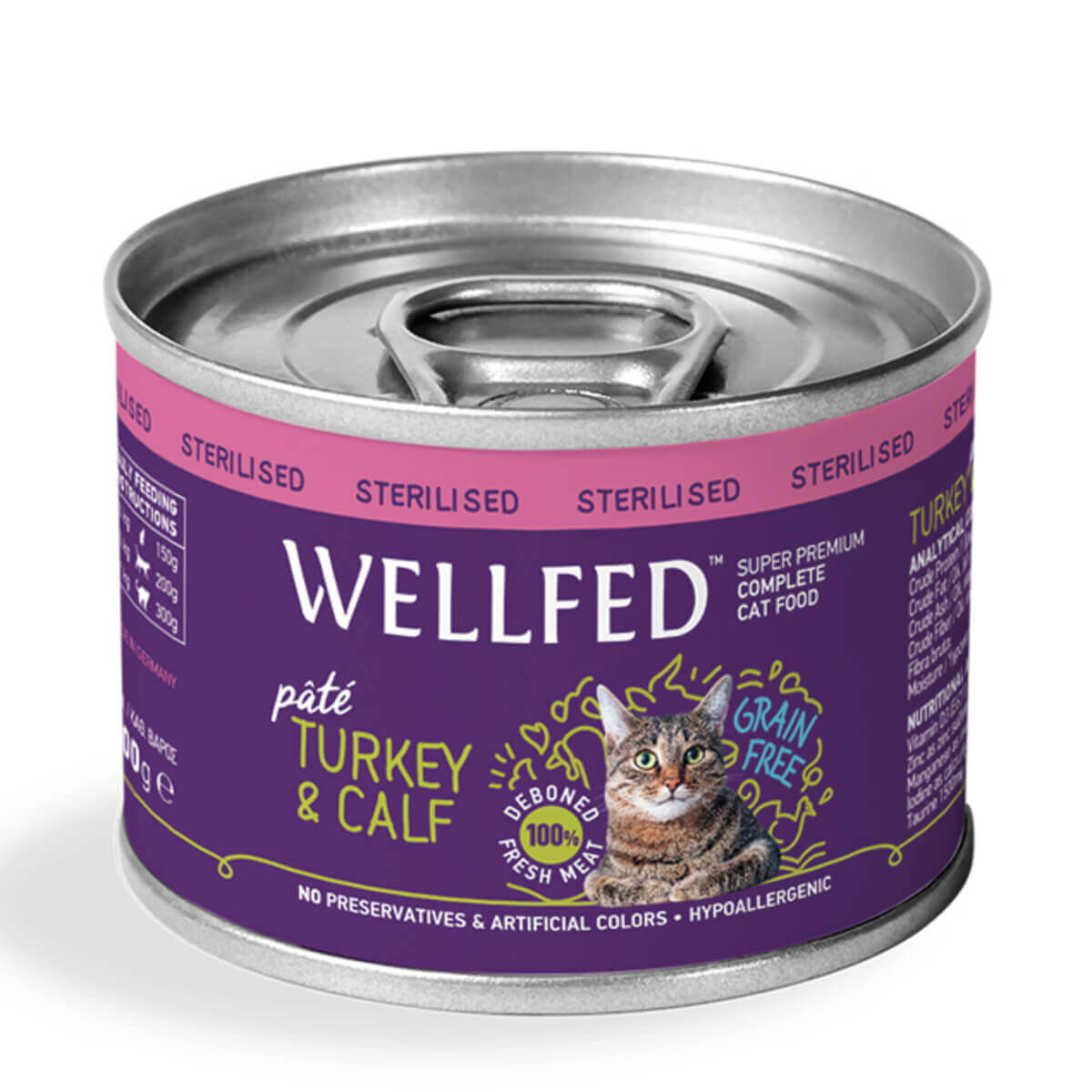 Φωτογραφία προϊόντος: Wellfed Sterilised Γαλοπούλα & Μοσχάρι 200gr